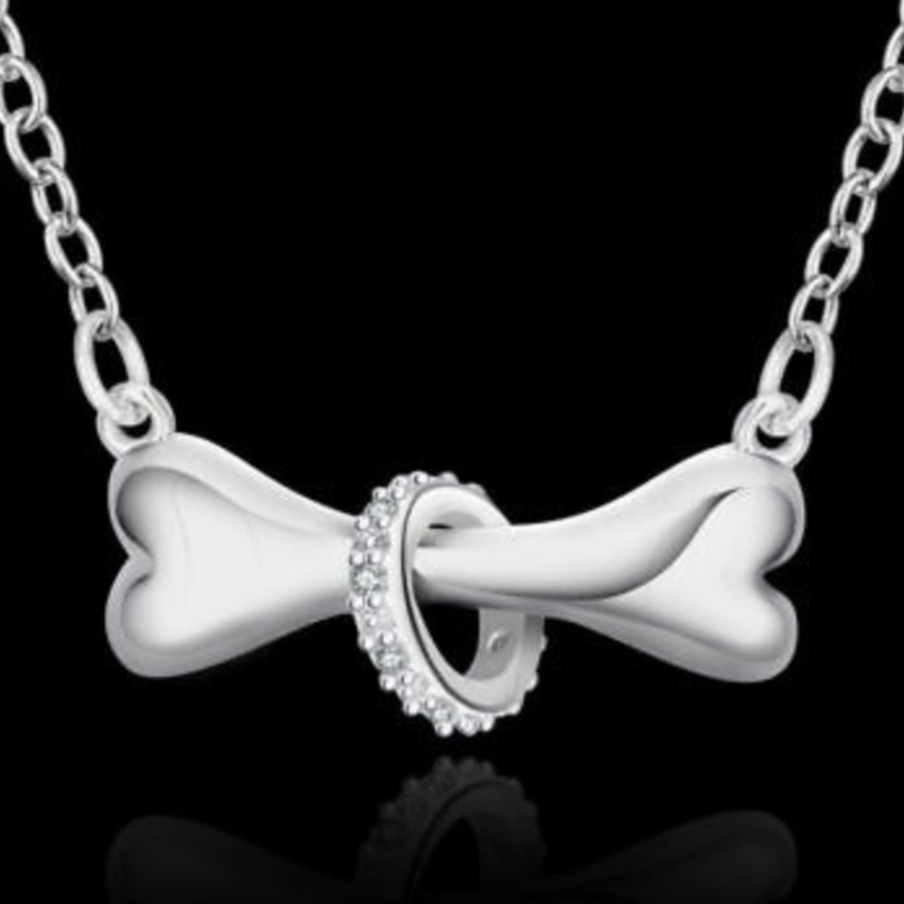 NEW 925 Sterling Silver 🦴 Bone Necklace - Picture 2 of 5